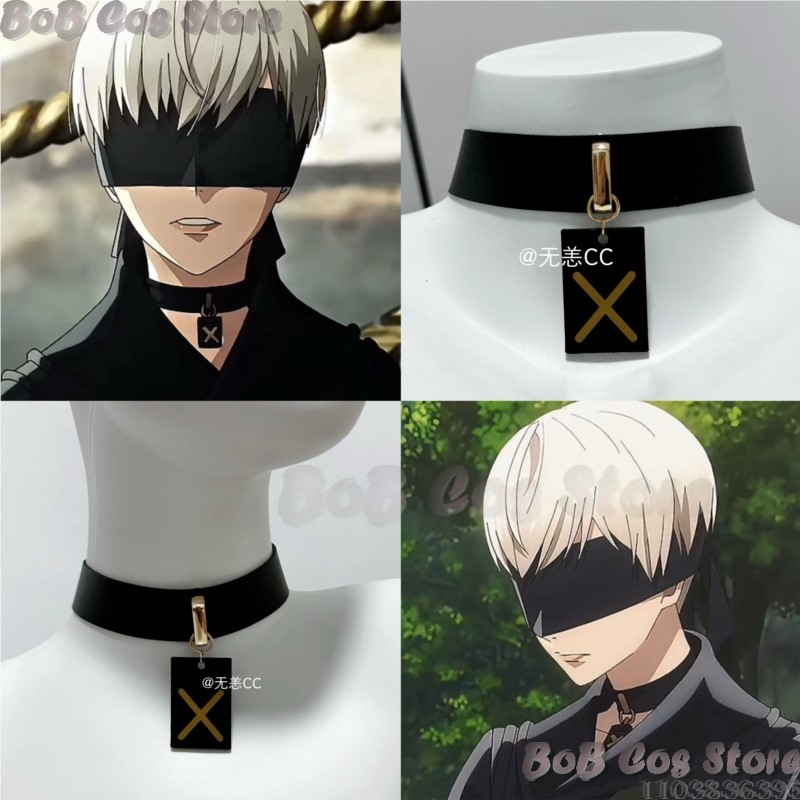Women Accessories Products - ชุดคอสเพลย์เกม 9S Choker สร้อยคอสีดำ อุปกรณ์เสริมหลากหลายความยาว สำหรับผู้หญิง