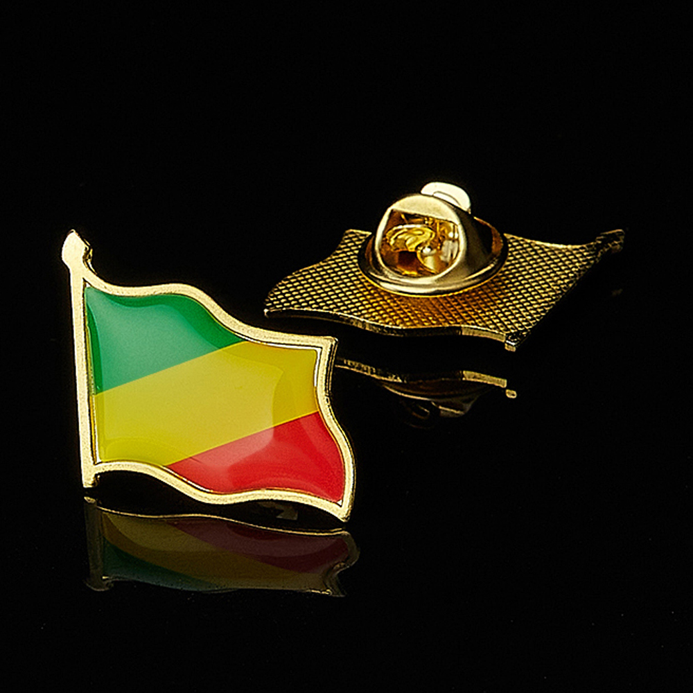 Brooch Pin Gold - เข็มกลัดเข็มกลัดสัญลักษณ์มิตรภาพของประเทศแอฟริกา