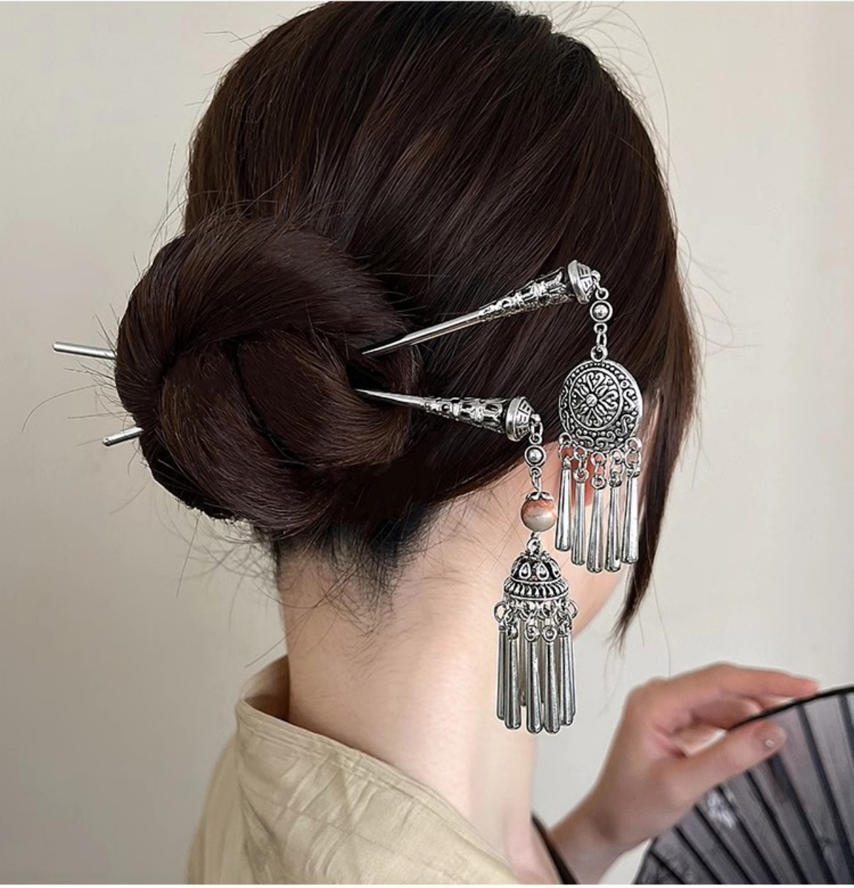 Elegant Women's Hairpin โบราณเ - Pearl Hair Pin บทวิจารณ์และราคา