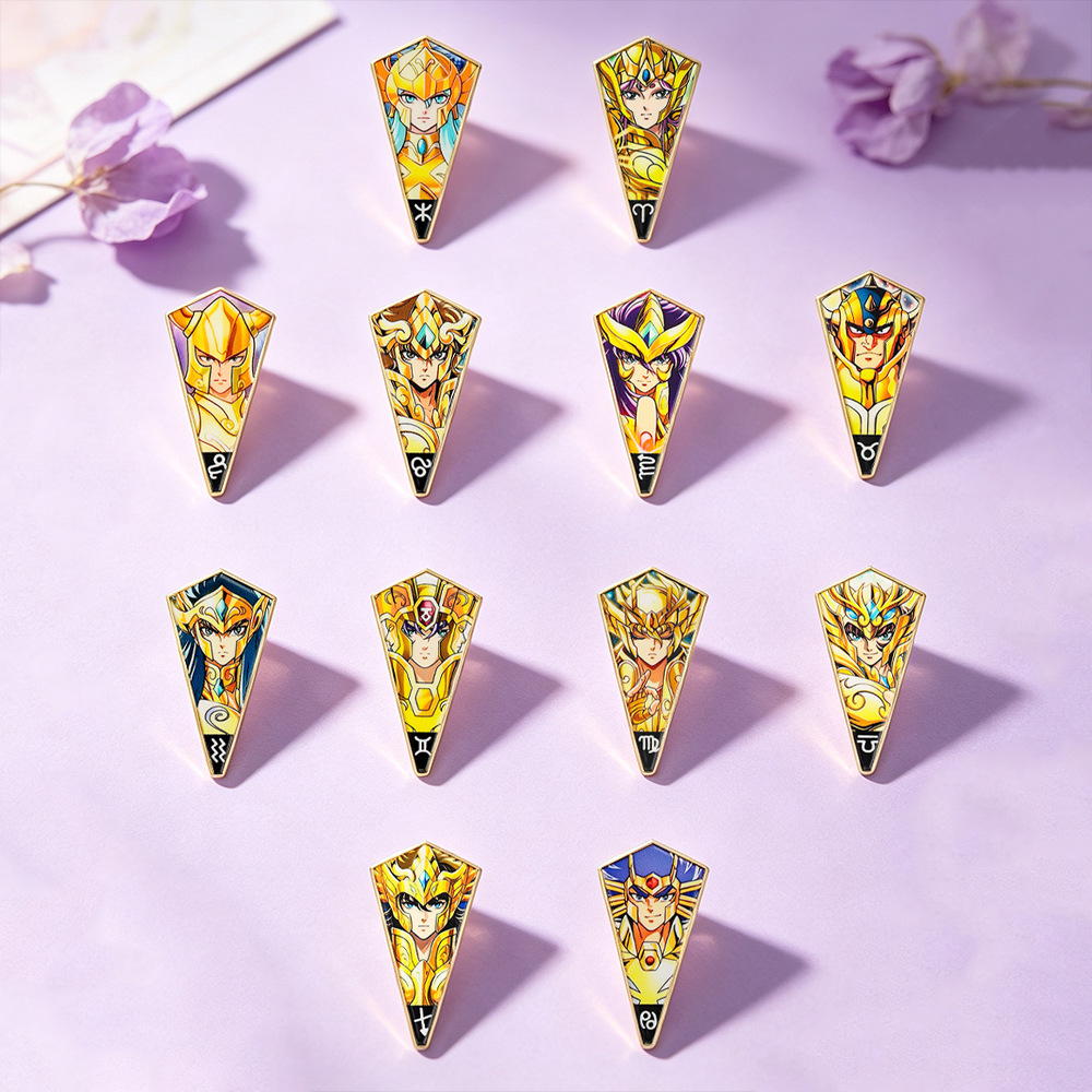 เข็มกลัดเคลือบลายอนิเมะเซนต์เซ - Brooch Pin Gold บทวิจารณ์และราคา
