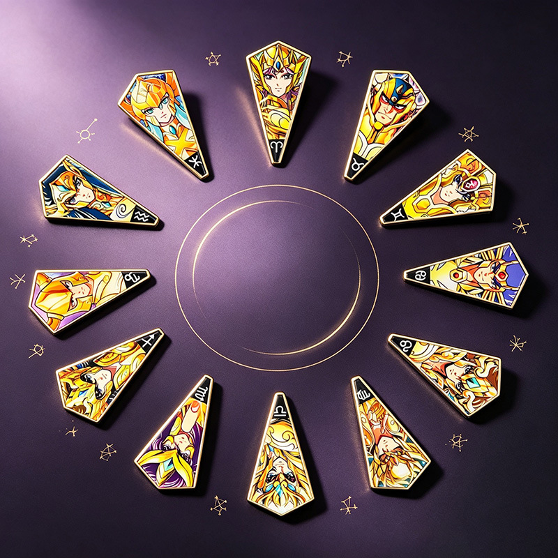 เข็มกลัดเคลือบลายอนิเมะเซนต์เซ - Brooch Pin Gold บทวิจารณ์และราคา