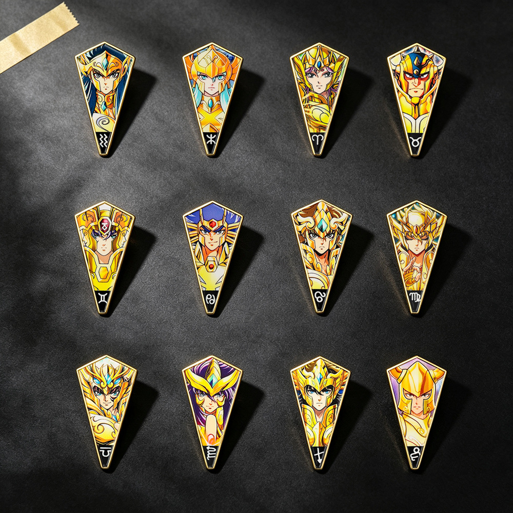 เข็มกลัดเคลือบลายอนิเมะเซนต์เซ - Brooch Pin Gold บทวิจารณ์และราคา