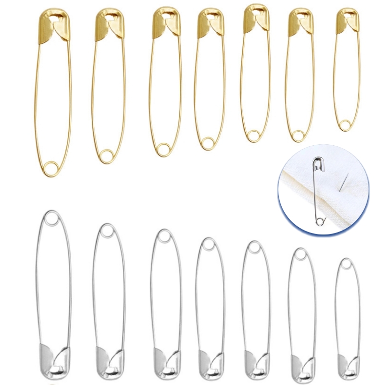 เข็มกลัดนิรภัยสแตนเลส 100 ชิ้น - Brooch Pin Gold บทวิจารณ์และราคา
