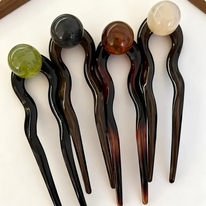 กิ๊บติดผมรูปตัว U สีแฟชั่นประด - Pearl Hair Pin บทวิจารณ์และราคา