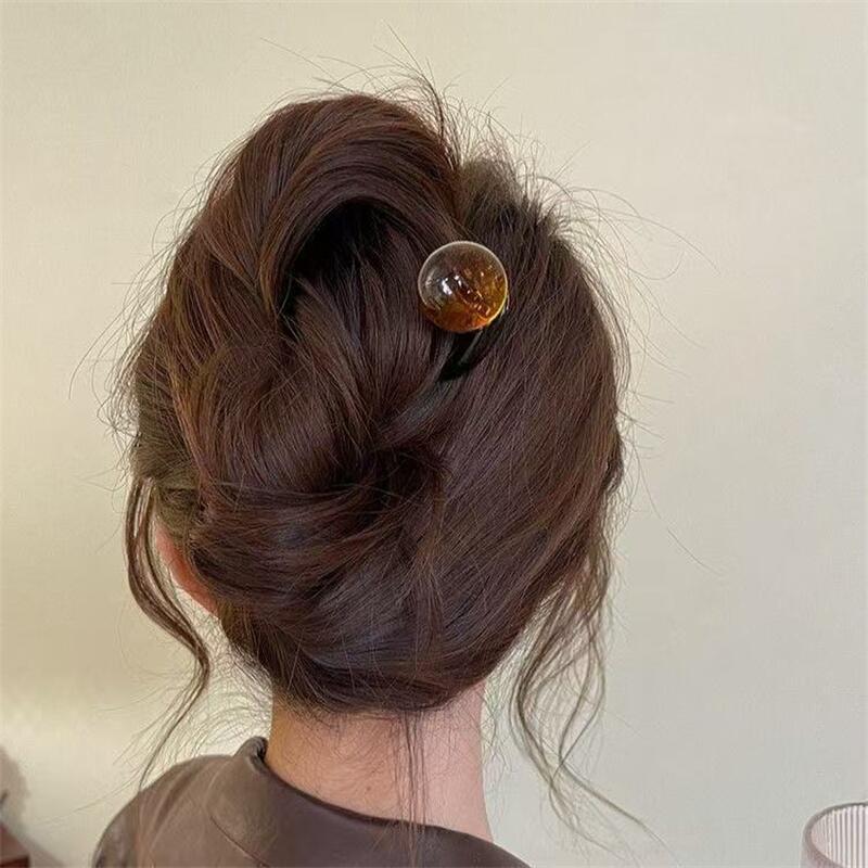 กิ๊บติดผมรูปตัว U สีแฟชั่นประด - Pearl Hair Pin บทวิจารณ์และราคา