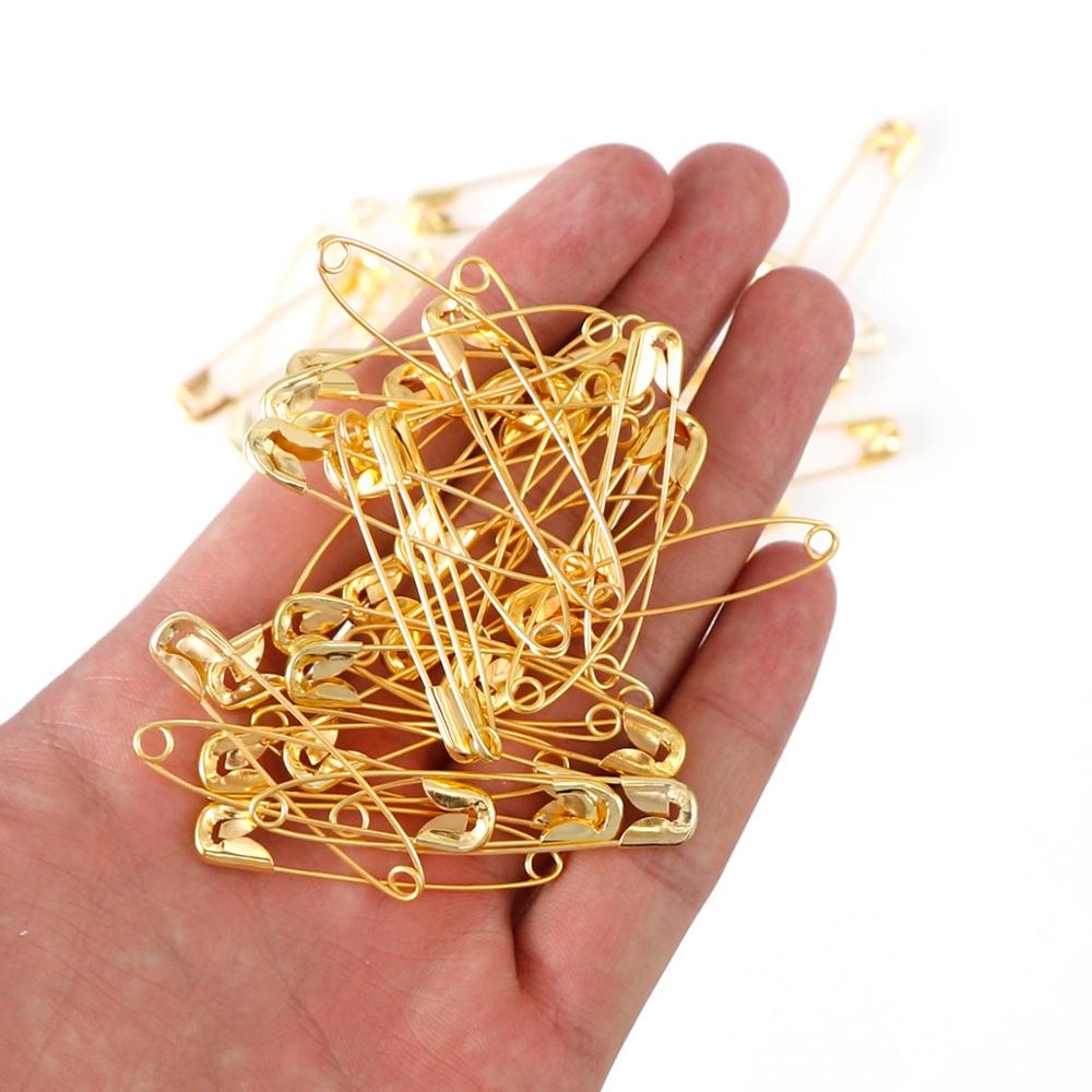 100pcs 22/28/38/45/54mm Silver - Brooch Pin Gold บทวิจารณ์และราคา