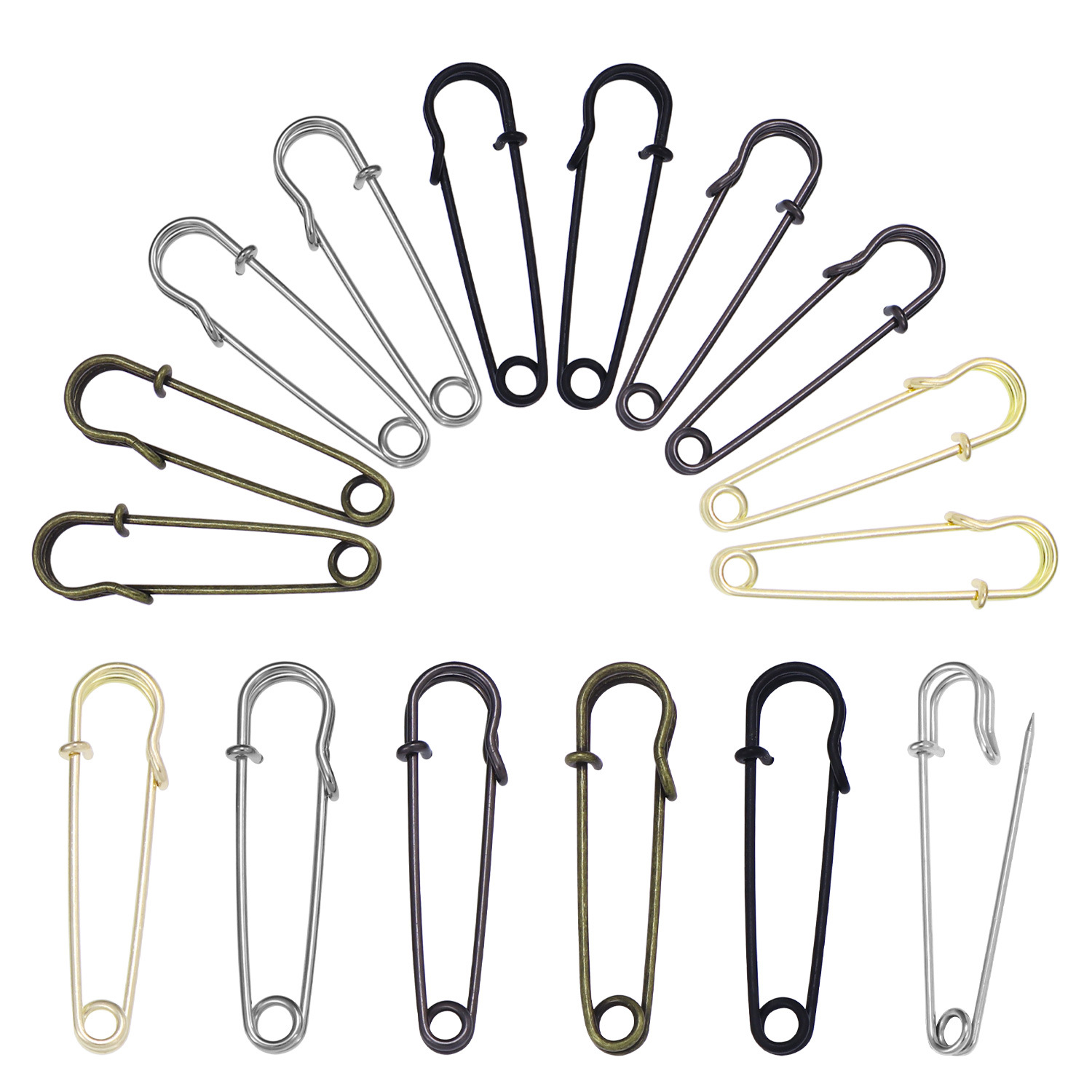 20 ชิ้น 50 มิลลิเมตรโลหะความปล - Brooch Pin Gold บทวิจารณ์และราคา