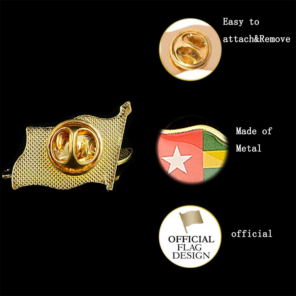 สาธารณรัฐโตโกประเทศแอฟริกาอีพ็ - Brooch Pin Gold บทวิจารณ์และราคา